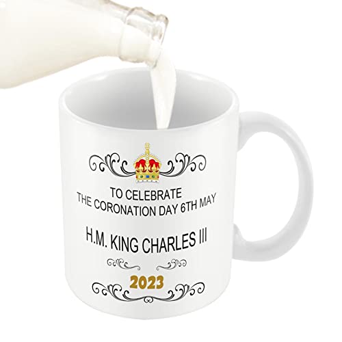 Karl III-Tasse | Gedenk-Keramik-Charles-Teetasse - 2023 Keramik-Kaffeetassen 2023 Königliche Majestät Krönungsbecher Herzlichen Glückwunsch zum Feiern Delr von delr