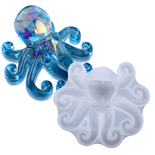 Oktopusform | Transparente Oktopus Form | Colorfast waschbare Tierharz Silikonform für Kinder Kunstgeschenke Kaltes Porzellan, Salzteig, Kinderteig Delr Oktopusform | Transparente Oktopus Form | Colorfast waschbare Tierharz Silikonform für Kinder Kunstgeschenke Kaltes Porzellan, Salzteig, Kinderteig Delr von delr
