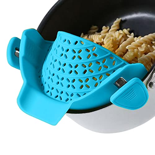 Silikon-Sieb-Clip – Küchensieb mit Clip – Haushalts-Gadget, hitzebeständiges Sieb mit Clip für Fleisch, Gemüse und Obst Delr Silikon-Sieb-Clip – Küchensieb mit Clip – Haushalts-Gadget, hitzebeständiges Sieb mit Clip für Fleisch, Gemüse und Obst Delr von delr