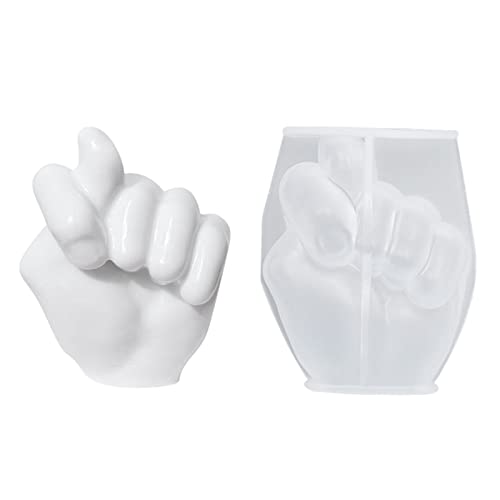 delr 3D-Form in Handform | 3D-Silikonform in Handform, Lichtdurchlässigkeit, leicht zu entformen, Silikonform mit Fingergeste, kompatibel mit Harz für Geburtstag, Halloween delr 3D-Form in Handform | 3D-Silikonform in Handform, Lichtdurchlässigkeit, leicht zu entformen, Silikonform mit Fingergeste, kompatibel mit Harz für Geburtstag, Halloween von delr