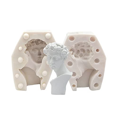 delr 3D-Kerzenform aus Silikon, Silikonform für männliche und weibliche Büste 3D | Werkzeug zur Herstellung von Gipsseife für selbstgemachte Kerzen, zur Dekoration von delr