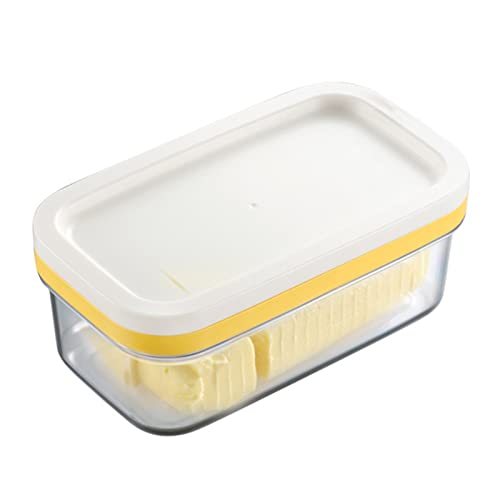 delr 5 x Butterschneider – Butterbehälter für Kühlschrank | Keeper-Butter mit Schneidnetz für einfaches Schneiden, kleine knusprige Butter, Aufbewahrungsbox von delr