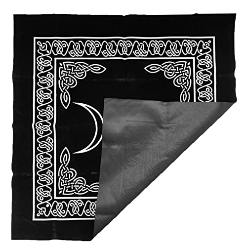 delr Altar-Tischdecke, exquisites Tarot im Himmlischen Alter Stoff, 40 x 40 cm, Schwarz, quadratisch, Altar, Pagan, Spiritual, Deck, für Zauberer, Tarot Lovers delr Altar-Tischdecke, exquisites Tarot im Himmlischen Alter Stoff, 40 x 40 cm, Schwarz, quadratisch, Altar, Pagan, Spiritual, Deck, für Zauberer, Tarot Lovers von delr