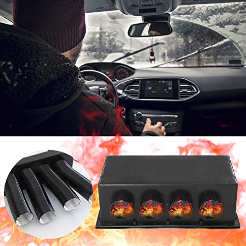 delr Enteiser für Auto – Windschutzscheibe 4 Türen Enteiser Defogger | Schnellaufheizung, Scheibenenteiser für Trockner, automatische Schnellaufheizung, 24 V von delr