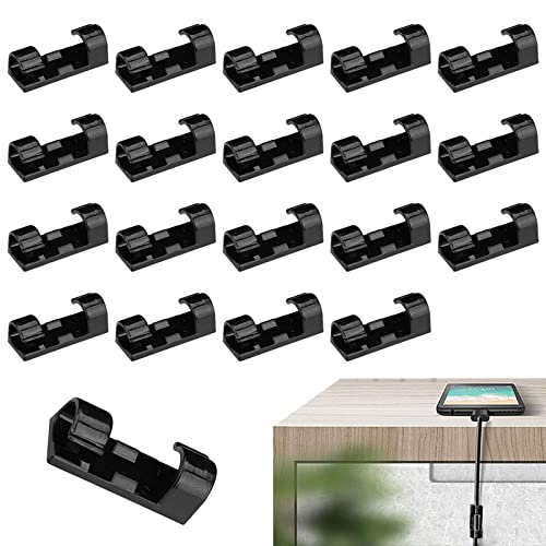 delr Kabelhalter für Kordeln, 20 Kabelmanagement, selbstklebend, Wand-Clips für Verlängerungskabel, für Schreibtisch, Büro, Wohnzimmer, Schlafzimmer, Küche delr Kabelhalter für Kordeln, 20 Kabelmanagement, selbstklebend, Wand-Clips für Verlängerungskabel, für Schreibtisch, Büro, Wohnzimmer, Schlafzimmer, Küche von delr
