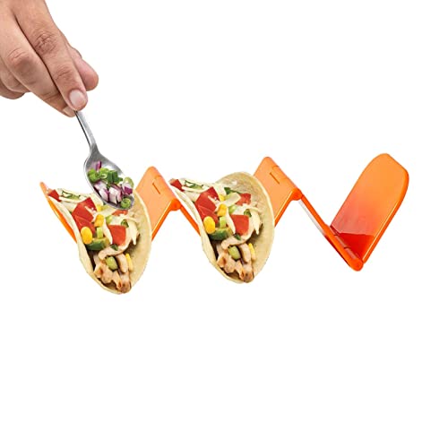 delr Taco Ständer - Tortilla Ständer bunt | Taco Plates für 2 oder 3 Tacos, Soft oder Hard Taco Shell Tray, Street Taco Rack, spülmaschinenfest, Taco Tuesday delr Taco Ständer - Tortilla Ständer bunt | Taco Plates für 2 oder 3 Tacos, Soft oder Hard Taco Shell Tray, Street Taco Rack, spülmaschinenfest, Taco Tuesday von delr
