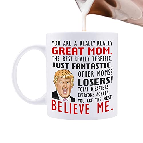 delr Trump-Teetasse,Prankish Keramik-Kaffeetasse - 12oz Kaffeetasse Große Mama Ich liebe Dich Du bist ein großer republikanischer Papa Muttertag Geburtstag Geschenke für Eltern von delr
