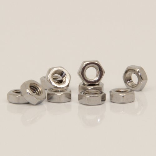 10 Stück Edelstahl Sechskantmuttern M 2,5 DIN 934 VA Muttern V2A von dely trade Verbindungselemente