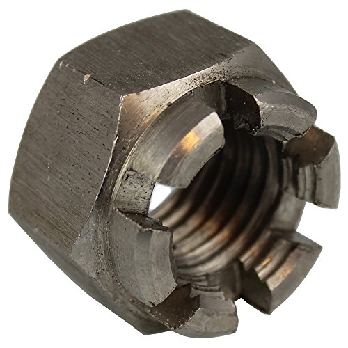 1 Stück Kronenmutter M10 (SW17) DIN 935 Edelstahl A2 von dely trade