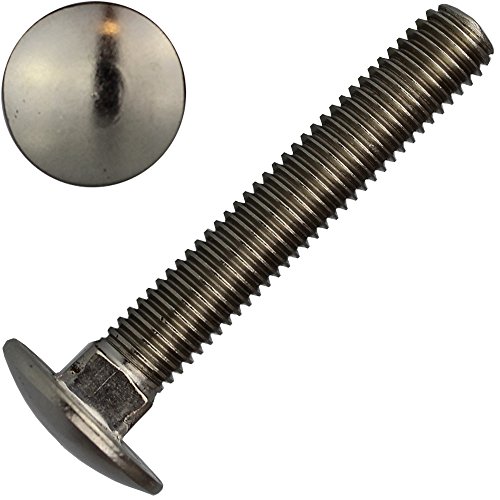 10 Stück Schlossschrauben M5 X 60/60 DIN 603 Edelstahl A2 von dely-trade