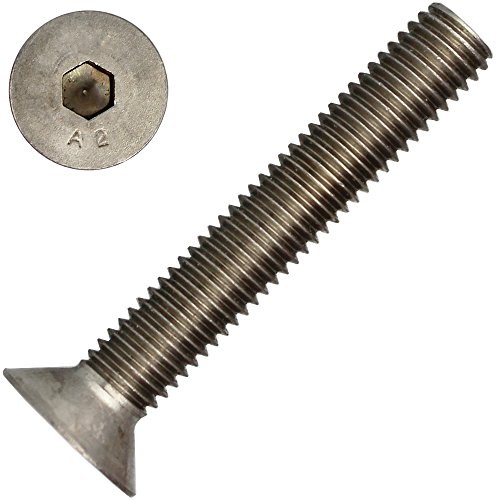 10 Stück Senkkopfschrauben M8 X 200/200 mit Innensechskant DIN 7991 Edelstahl A2 10 Stück Senkkopfschrauben M8 X 200/200 mit Innensechskant DIN 7991 Edelstahl A2 von dely trade