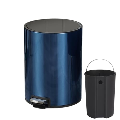 demaxiyad Abfalleimer aus Edelstahl, Küchenmülleimer zum Zusammenbauen | Stufenweise Öffnungseimer aus Edelstahl | Moderner Abfalleimer mit Geruchsschutz, Leiser Mülleimer von demaxiyad