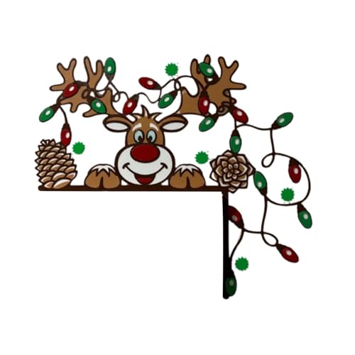 demaxiyad Dekoration für Türrahmen, Weihnachtsdekoration, Türdekoration aus Holz für Weihnachten, Dekoration der Fensterbank, Wandkunst für Hausdekoration von demaxiyad