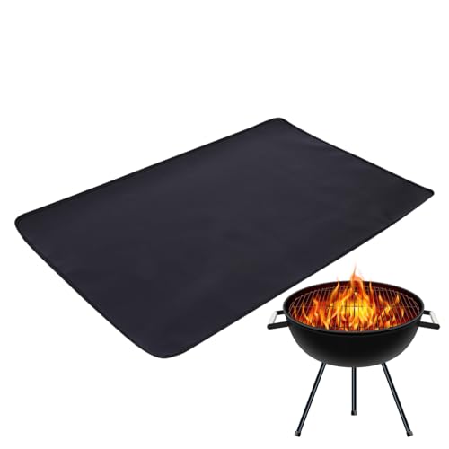 demaxiyad Feuerresistente Matte | Feuerfeste Unterlage Für Unter Feuerstellen | rutschfeste Unterlage Für Camping Grill Garten Terrasse Boden Lagerfeuer Draußen von demaxiyad