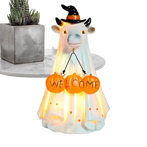 demaxiyad Halloween-Figur, beleuchtete Outdoor-Dekoration für Geistertiere – Tischdekoration für Kamin, Spukhaus, Auffahrt, Camping, Fenster von demaxiyad
