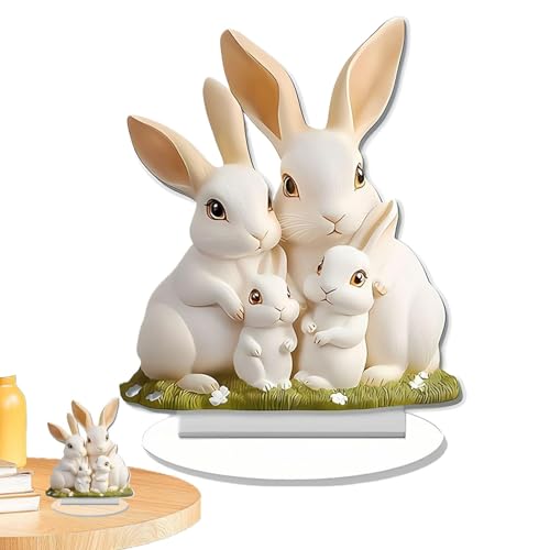 demaxiyad -Herzstück Tischdekoration, Herzstücke für Tische, 2D-Acryl-Tisch-Herzstück für Ostern – Osterdekoration von demaxiyad