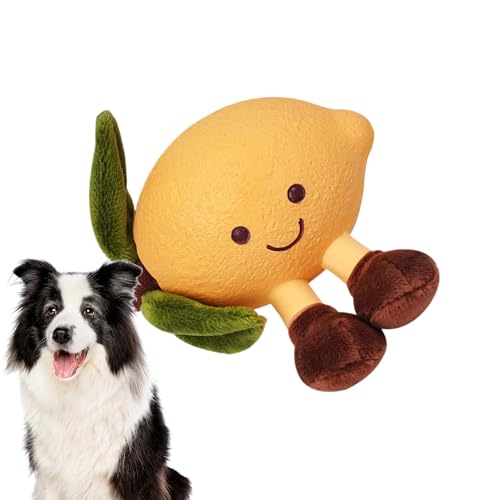 demaxiyad Hundespielzeug aus Plüsch, Kauspielzeug mit Quietschelement, Anti-Stress-Spielzeug aus Plüsch, niedliches Zubehör für Haustiere, zur Vernichtung von Langeweile, Training, drinnen und draußen von demaxiyad