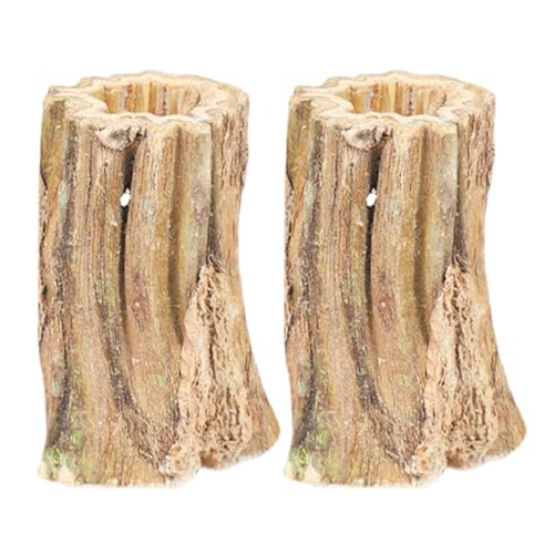 demaxiyad Kausticks für Chinchilla, Kauspielzeug für Kaninchen – Kausnacks aus Holz, Kausticks aus natürlichem Papaya, 2 Stück, Spielzeug zur Pflege der Zähne von Kaninchen für von demaxiyad