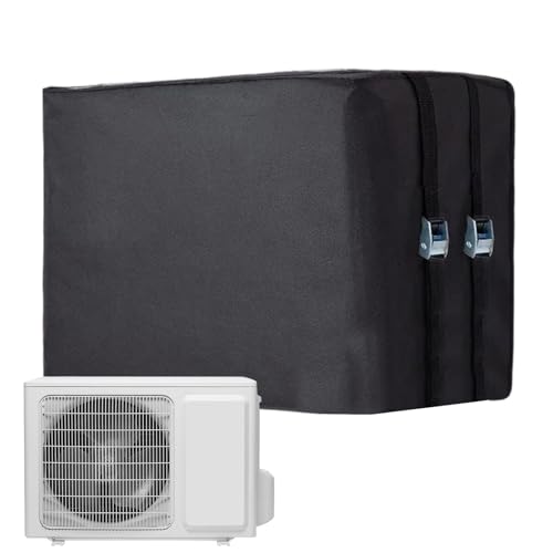 demaxiyad Klimaanlagen-Abdeckungen für den Außenbereich, Winter, wasserdicht, isolierter Schutz mit verstellbaren Schnallen für Außeneinheit demaxiyad Klimaanlagen-Abdeckungen für den Außenbereich, Winter, wasserdicht, isolierter Schutz mit verstellbaren Schnallen für Außeneinheit von demaxiyad