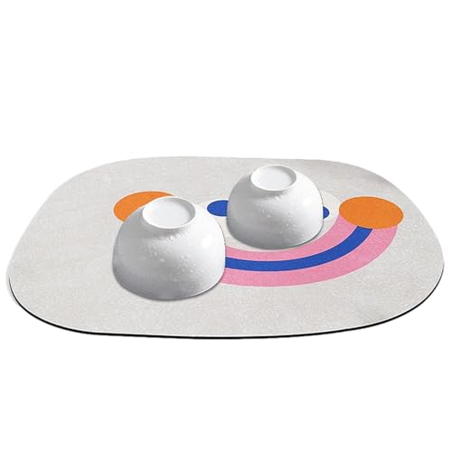 demaxiyad Küchen-Trockenmatte für Geschirr, saugfähige Abtropfmatte | Küchengeschirrmatte, Geschirrtrockenpad | Tischmatte, faltbar, beständig von demaxiyad