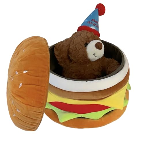 demaxiyad Ottomane mit Stauraum | Hamburgerform Fußstütze Hocker | Multifunktionale Home Decor Fußstütze Schminkhocker für Wohnzimmer demaxiyad Ottomane mit Stauraum | Hamburgerform Fußstütze Hocker | Multifunktionale Home Decor Fußstütze Schminkhocker für Wohnzimmer von demaxiyad