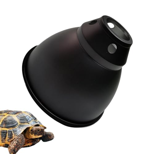 demaxiyad Reptilien-Wärmelampe – tiefer Kuppel-Lampenschirm – optische Reflexionsabdeckung, Terrarium-Leuchte für UVB-Leuchtmittel, Sonnenbirne, Wärmestrahler von demaxiyad