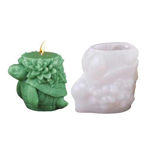 demaxiyad Schildkrötenkerzenform, Meeresschildkröten-Kerzenformen, Turtle Aromatherapy Formen,3D Harz Gussformen Tier Silikonform für Aromatherapie Candle Gips von demaxiyad