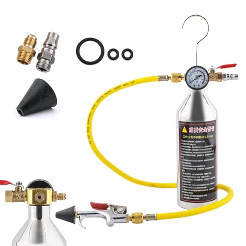 demaxiyad Spülset für die Klimaanlage, AC Wasserspülung | Rohrspül-Set für Auto-Klimaanlage, Hochleistungs-AC-Spülset mit Messgerät und Schlauch für die demaxiyad Spülset für die Klimaanlage, AC Wasserspülung | Rohrspül-Set für Auto-Klimaanlage, Hochleistungs-AC-Spülset mit Messgerät und Schlauch für die von demaxiyad