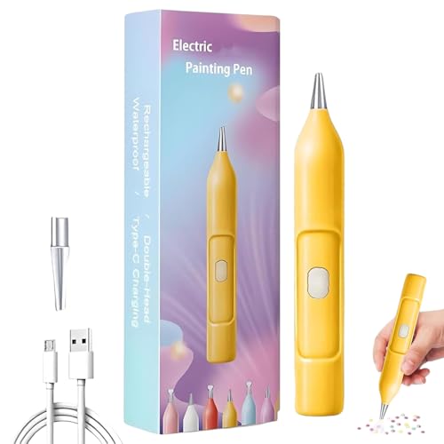 demaxiyad Strass-Malstift, Strass-Punkt-Stift, nachfüllbar, Art Art Dot Elektrostifte, Adsorption Vacuum Craft Projekt Maker tragbar für Erwachsene von demaxiyad