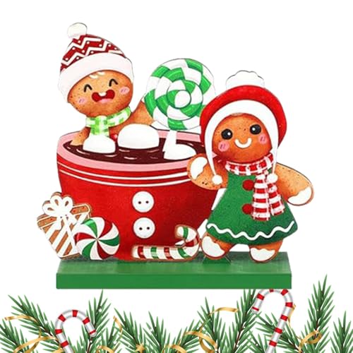 demaxiyad Tischdekoration aus Holz, Weihnachtstischplatten, Weihnachtsdekoration | Künstlerische Dekoration für den Urlaub, Bürodekoration aus Gewürz für Zuhause, Tisch von demaxiyad