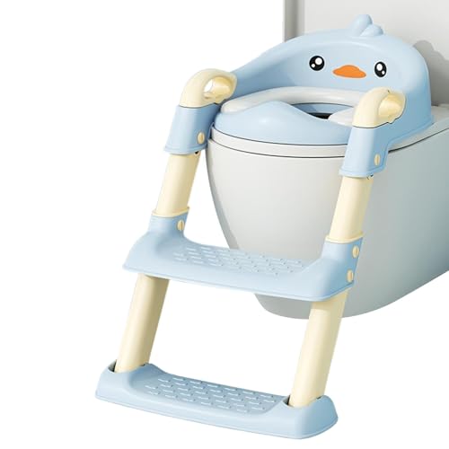 demaxiyad Töpfchentrainingssitz mit Schritthocker, Trainings-Toilettenleiter Rutschfester Töpfchensitz für die - Cartoon-Toilettenleiter, Zubehör für demaxiyad Töpfchentrainingssitz mit Schritthocker, Trainings-Toilettenleiter Rutschfester Töpfchensitz für die - Cartoon-Toilettenleiter, Zubehör für von demaxiyad