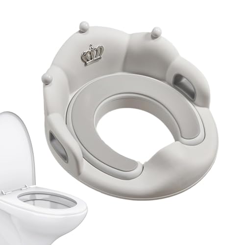 demaxiyad Toilettentrainingssitz für Toilette, Toilettentrainingssitz für,Rutschfestes Toilettensitzkissen in Kronenform | Sicherer Toilettenring u von demaxiyad