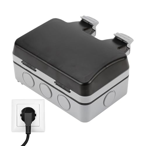 demaxiyad Wasserdichte elektrische Box, Kabelschutz für den Außenbereich, Abzweigdose für den Außenbereich, staubdicht und wetterfest | Auslaufbox, wasserdicht demaxiyad Wasserdichte elektrische Box, Kabelschutz für den Außenbereich, Abzweigdose für den Außenbereich, staubdicht und wetterfest | Auslaufbox, wasserdicht von demaxiyad