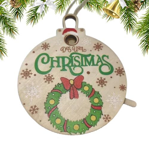 demaxiyad Weihnachts-Countdown-Ornament, Weihnachtsdekorationen, Countdown-Adventskalenderdekorationen, Countdown-Countdown-Dekoration, Schiebeornament für Schlafzimmer von demaxiyad