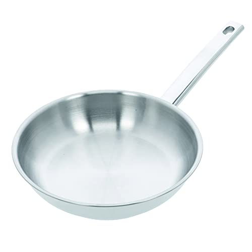 Demeyere Classico 3 Hochwertige Bratpfanne fuer Induktion und alle anderen Herdarten, Induktionspfanne aus Edelstahl mit Aluminiumkern, 10 Jahre Qualitaets-Garantie, 24 cm gross von demeyere