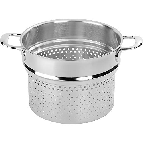 demeyere 41924 Atlantis 24cm, Metall, 8 quarts, Silber/Schwarz von demeyere