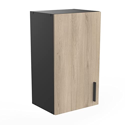 Demeyere Küchenmöbel – 1 Tür – Origan, Holzwerkstoff, Kronberg/Mattschwarz, L 40 x P 30 x H 70 cm von Demeyere