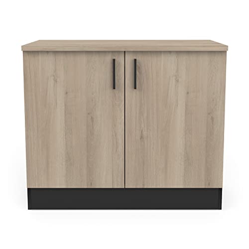 Demeyere Küchenunterschrank – 2 Türen – Origan, Kronberg/Mattschwarz, L 100 x P 60 x H 85 cm von Demeyere