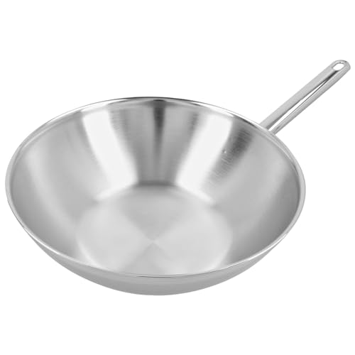 Demeyere Wok 30 cm Wok – /Stir Fry Pan – Frying Kant (– Wok/Stir Fry Pan, Silver, 4,8 l, 300 mm) von demeyere