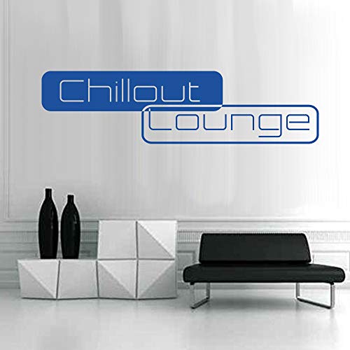 denoda® Chillout Lounge - Wandtattoo Enzianfarben 95 x 25 cm (Wandsticker Wanddekoration Wohndeko Wohnzimmer Kinderzimmer Schlafzimmer Wand Aufkleber) von denoda