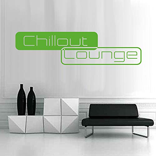 denoda® Chillout Lounge - Wandtattoo Hellgrün 95 x 25 cm (Wandsticker Wanddekoration Wohndeko Wohnzimmer Kinderzimmer Schlafzimmer Wand Aufkleber) von denoda