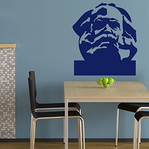 denoda® Karl-Marx-Monument - Wandtattoo Schwarz 25 x 28 cm (Wandsticker Wanddekoration Wohndeko Wohnzimmer Kinderzimmer Schlafzimmer Wand Aufkleber) von denoda