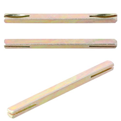 dentedeleao Vierkantstift 8mm, Vierkantstift, Vierkantstift 8x130 MM Verzinkt, Vierkant, für Drückergarnitur Türdrücker, 2-Er Set von dentedeleao