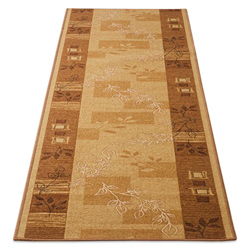 Teppichläufer Flur Läufer Brücke Teppich Agadir Akzent beige Meterware rutschfest 80 cm breit 80 x 160 cm Sale in 44 Größen von der Meisterei