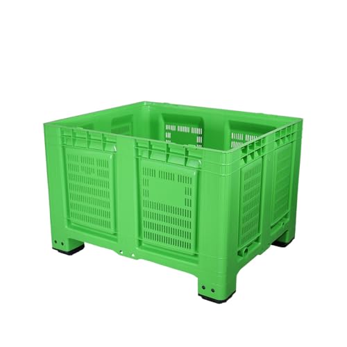 3er Pack Bigbox grün 1200x1000x790 mm perforiert mit 4 Füßen 3er Pack Bigbox grün 1200x1000x790 mm perforiert mit 4 Füßen von der ROLLENDE SHOP