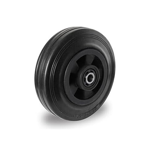 Einbaurad 80 mm Vollgummi schwarz von der ROLLENDE SHOP