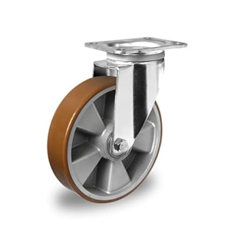 Lenkrolle 200 mm Polyurethan "Schwerlast" von der ROLLENDE SHOP
