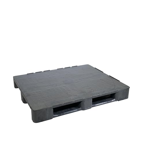 Universal Palette 1200x1000 mm aus HDPE-RE Kunststoff schwarz/anthrazit geschlossenes Deck Universal Palette 1200x1000 mm aus HDPE-RE Kunststoff schwarz/anthrazit geschlossenes Deck von der ROLLENDE SHOP