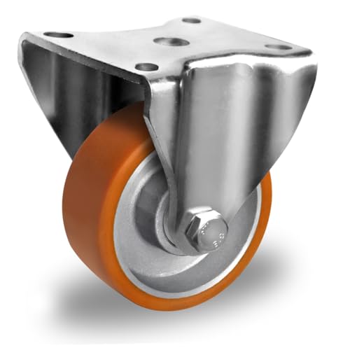 der ROLLENDE SHOP - Bockrolle 100 mm Polyurethan "Schwerlast medium" von der ROLLENDE SHOP