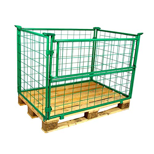 der ROLLENDE SHOP - Gitteraufsatzrahmen passend für Europaletten - Nutzhöhe 1200 mm grün pulverbeschichtet der ROLLENDE SHOP - Gitteraufsatzrahmen passend für Europaletten - Nutzhöhe 1200 mm grün pulverbeschichtet von der ROLLENDE SHOP